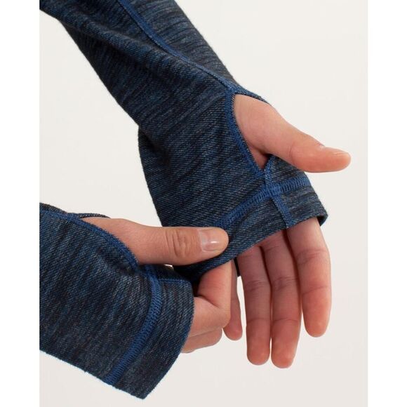 Lululemon Forme Jacket Reversible Slub Denim Limitless Blue / Black - Size: 10 - Picture 10 of 12